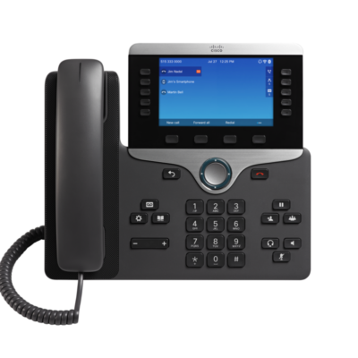 تلفن تحت شبکه سیسکو 8861 با نمایشگر رنگی، کلیدهای کاربردی و پشتیبانی از وای‌فای