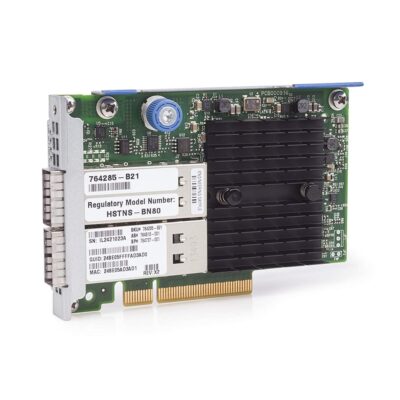 کارت شبکه HP 544+FLR QSFP دو پورت با سرعت 10 و 40 گیگابیت مناسب مراکز داده و سرورهای پیشرفته