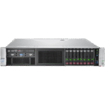 نمای جلویی سرور HPE DL380 G9 با 8 جایگاه هارد SFF قابل مشاهده