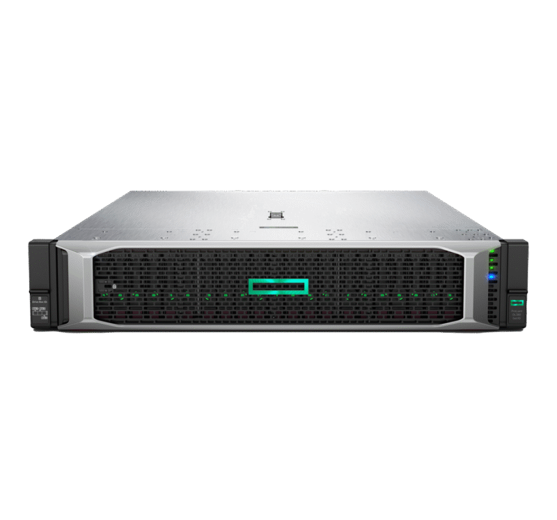 تصویر کانفیگ سرور HPE DL380 G10 استوک با ۲ پردازنده Xeon Gold، ۴ هارد ۱.۲ ترابایت و رم ۶۴ گیگابایت