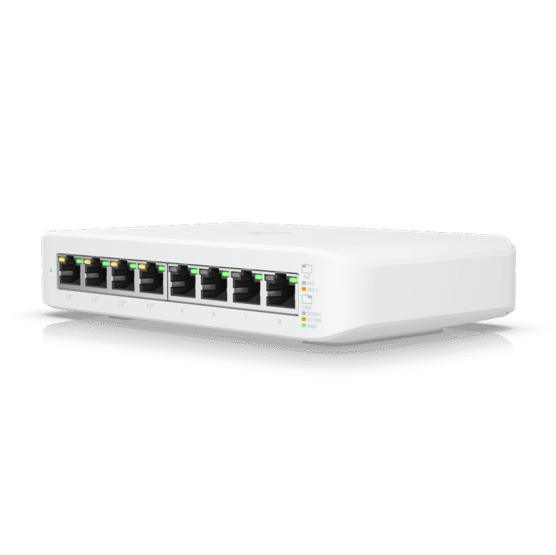 سوییچ یوبیکیوتی Lite 8 PoE با 8 پورت شبکه و پشتیبانی از PoE